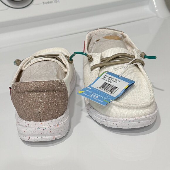 Hey Dude Wendy Youth Disco White Size K12 - Picture 5 of 14